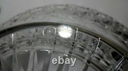 WATERFORD CRYSTAL GLANDORE PUNCH BOWL with 10 WATERFORD PUNCH CUPS IRELAND