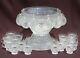 WEXFORD Anchor Hocking PUNCH BOWL, Pedestal & 18 Cups