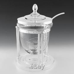 WMF Silver Plate Cut Glass Punch Bowl c1906