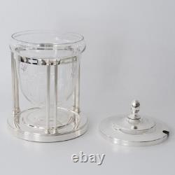 WMF Silver Plate Cut Glass Punch Bowl c1906