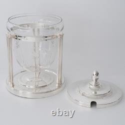 WMF Silver Plate Cut Glass Punch Bowl c1906