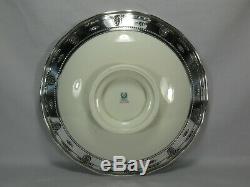 Wallace Rose Point Sterling & Lenox Porcelain Plate & Cambridge Glass Punch Bowl