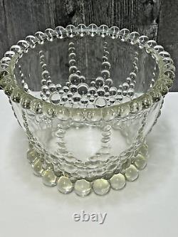 Walther Glass Bolero Series Clear Bubbles Germany 1960s Lidded Punch Bowl Tureen