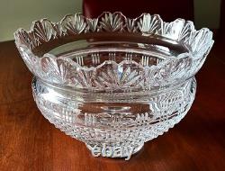 Waterford Crystal 10 King's Bowl Centerpiece Punch Bowl