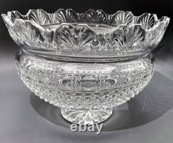 Waterford Crystal 10 King's Bowl Centerpiece Punch Bowl