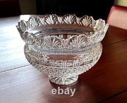 Waterford Crystal 10 King's Bowl Centerpiece Punch Bowl