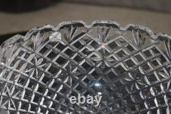 Waterford Crystal 10 Punch / Center Piece Bowl in Huntley Pattern NEW in Box