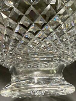 Waterford Crystal 9 Punch Bowl Pedestal Center Bowl Vintage Diamond & Star Cut