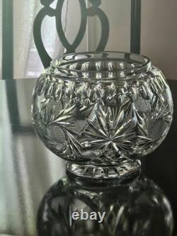 Waterford Crystal Antique Punch Bowl with Lid Vintage
