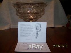 Waterford Crystal Designer Gallery 4/100 Centerpiece Punch Bowl 12w X 10t Ex