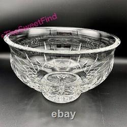 Waterford Crystal Lismore Footed Bowl 10 8-LB Punch Bowl MSRP-$525 UNUSED EXLNT