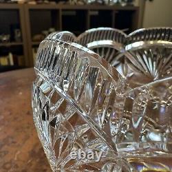 Waterford Crystal MASTER CUTTER Footed CENTERPIECE Large Tall PUNCH BOWL 9 Rare