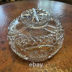 Waterford Crystal MASTER CUTTER Footed CENTERPIECE Large Tall PUNCH BOWL 9 Rare