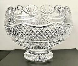 Waterford Crystal Master Cutter Collection Footed Centerpiece Punch Bowl