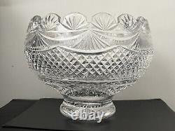 Waterford Crystal Master Cutter Collection Footed Centerpiece Punch Bowl