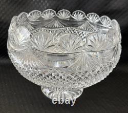 Waterford Crystal Master Cutter Collection Footed Centerpiece Punch Bowl