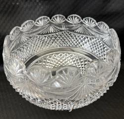 Waterford Crystal Master Cutter Collection Footed Centerpiece Punch Bowl