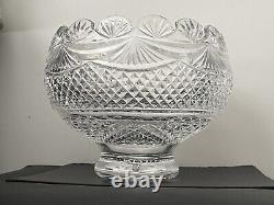 Waterford Crystal Master Cutter Collection Footed Centerpiece Punch Bowl