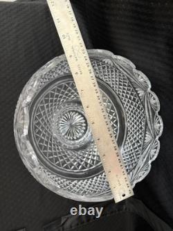 Waterford Crystal Master Cutter Collection Footed Centerpiece Punch Bowl