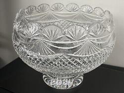 Waterford Crystal Master Cutter Collection Footed Centerpiece Punch Bowl