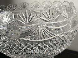 Waterford Crystal Master Cutter Collection Footed Centerpiece Punch Bowl