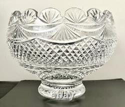 Waterford Crystal Master Cutter Collection Footed Centerpiece Punch Bowl