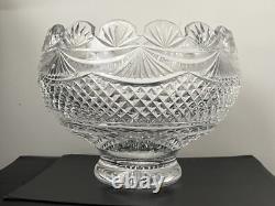 Waterford Crystal Master Cutter Collection Footed Centerpiece Punch Bowl