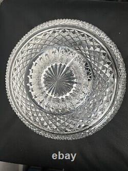 Waterford Crystal Master Cutter Collection Footed Centerpiece Punch Bowl