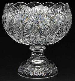 Waterford Crystal Seahorse 12.5 Punch Bowl-56039 Made In Ireland Very Rare