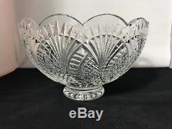Waterford Crystal Seahorse Pattern Centerpiece/Punch Bowl-10 X 6 Beautiful
