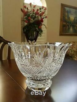 Waterford Crystal TIMES SQUARE HOPE FOR PEACE PUNCH BOWL NIB LIMITED EDITION