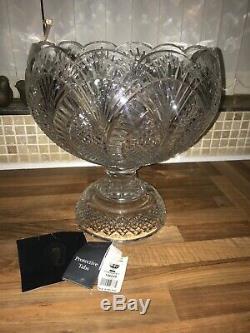 Waterford Crystal large Seahorse Punch Bowl rrp £1500 New