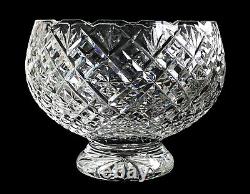 Waterford Footed Bowl Vintage Punch Bowl Centerpiece Bowl