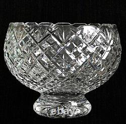 Waterford Footed Bowl Vintage Punch Bowl Centerpiece Bowl