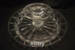 Waterford Marquis Crystal Finley 3 In 1 Cake Plate & Dome/punch Bowl Plus Cups