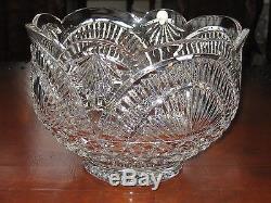 Waterford Master Cutter Centerpiece Large Footed Punch Bowl 10.5