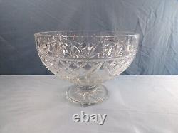 Waterford Society 2004 Clear Crystal Patriot Punch Bowl Limited Ed. 22 of 500