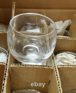 West Virginia Crystal Punch Bowl Set with 12 Roly Poly Glasses and Ladle. New
