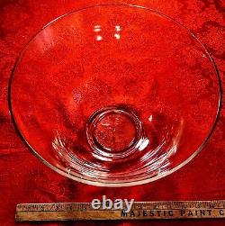 West Virginia Glass Punch Bowl Set In Original Box