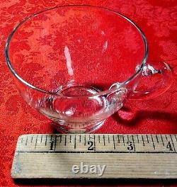 West Virginia Glass Punch Bowl Set In Original Box