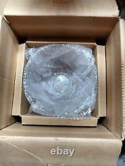 West Virginia Glass Punch Bowl Set In Original Box