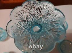 Westmoreland Glass Company 1982, 1983 Child Punch Bowl, Cake Plate, And Banana