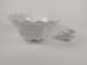 Westmoreland Milk Glass Paneled Grape Punch Bowl with Cup Vintage USA