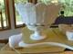 Westmoreland Milk Glass Punch Bowl Paneled Grape
