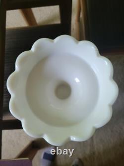 Westmoreland Milk Glass Punch Bowl Paneled Grape