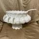 Westmoreland Milk Glass Punch Bowl With Stand 12 Cups & Ladle Grapes