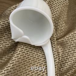 Westmoreland Milk Glass Punch Bowl With Stand 12 Cups & Ladle Grapes