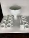 Westmoreland Milk Glass Three Fruits Punch Bowl Set with 12 Cups & Ladle White
