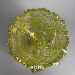 Westmoreland Thumbelina Childrens Punch Bowl 7pc Set Uranium Vaseline Iridescent