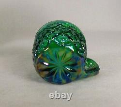 Westmoreland Thumbelina Miniature Punch Bowl Set Rare Color Dk Green Carnival